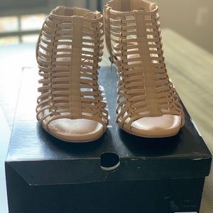 Torrid Nude Cage Mini Wedge👍